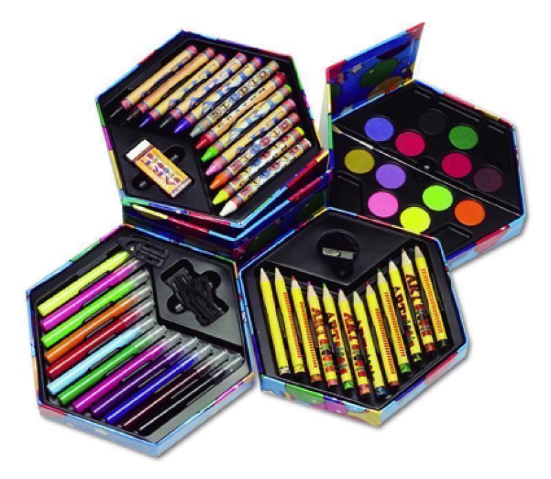 Paint/drawing box, 56pcs