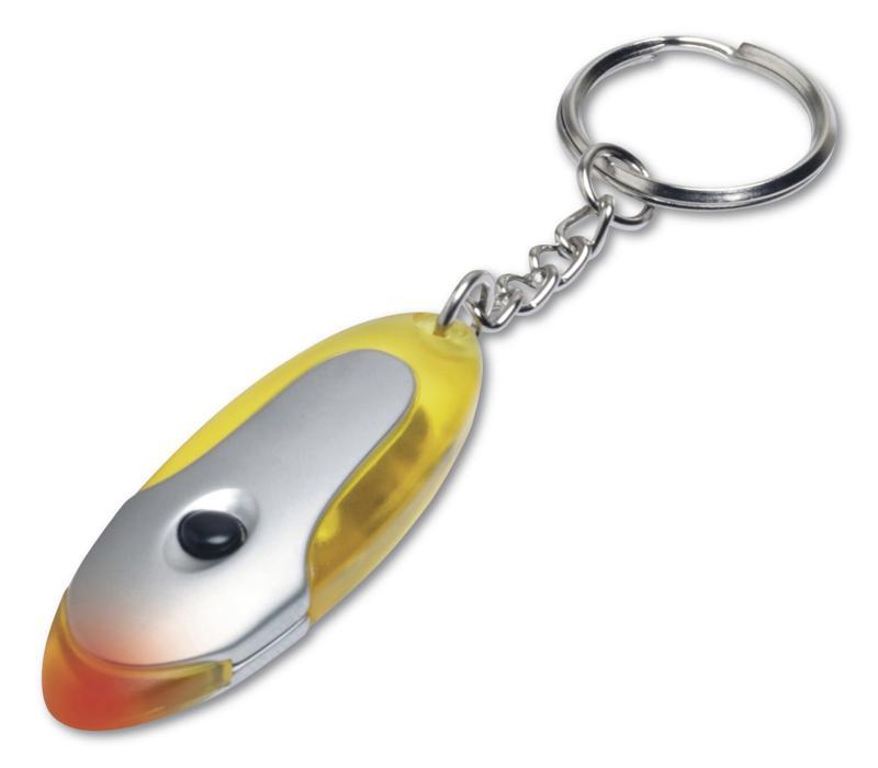 Fish keyholder, with red light, incl batt