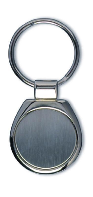 Round metal key holder