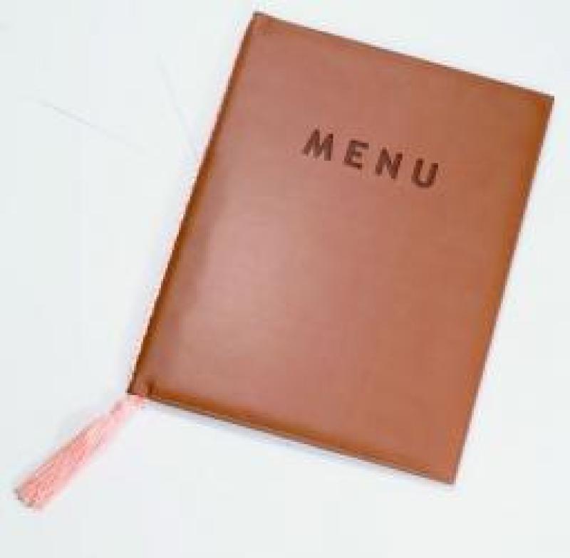 A4 Menu Cover