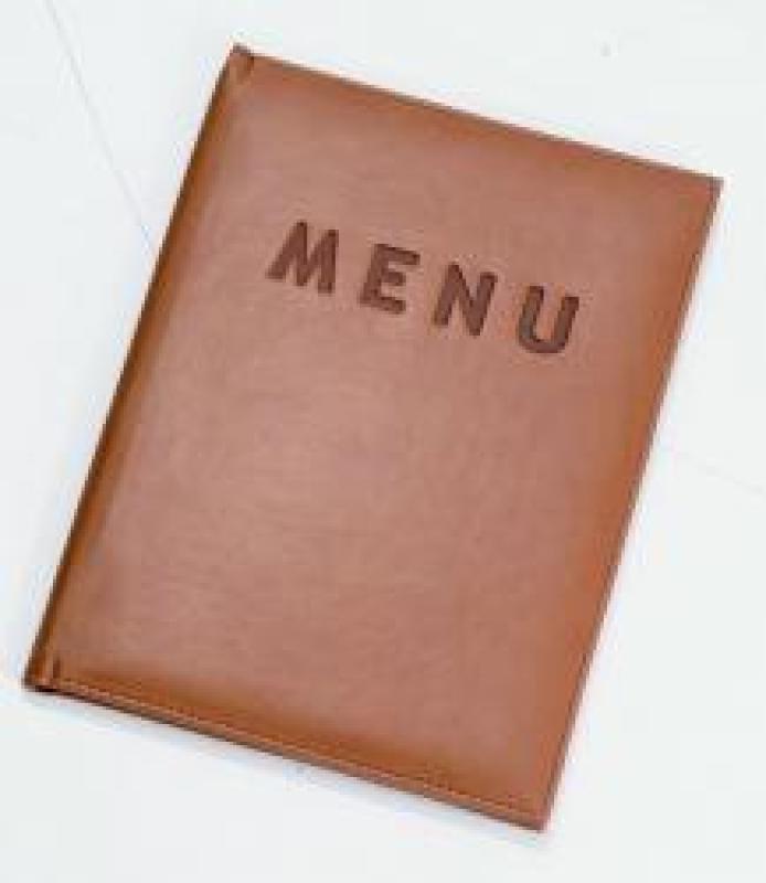 A5 Menu Cover