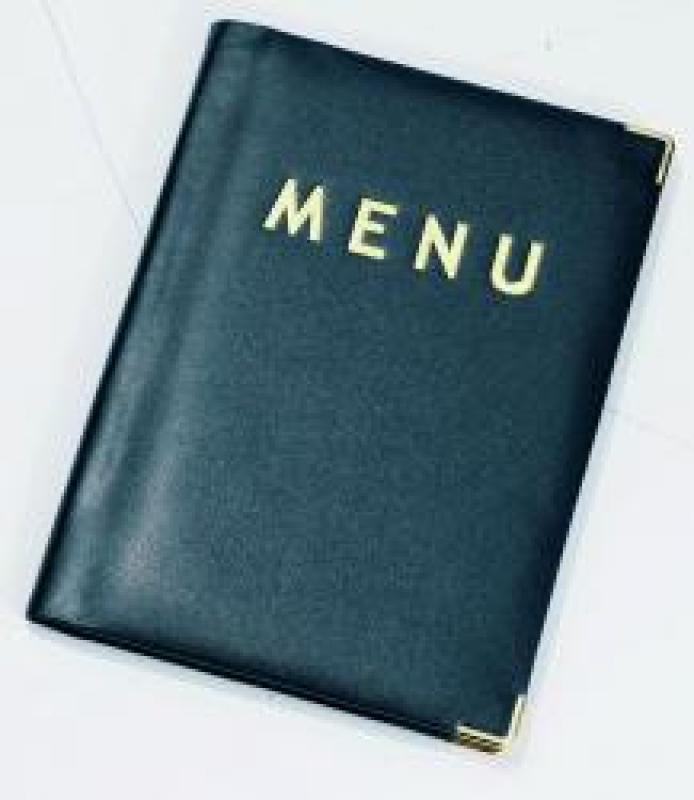 A5 Menu Cover