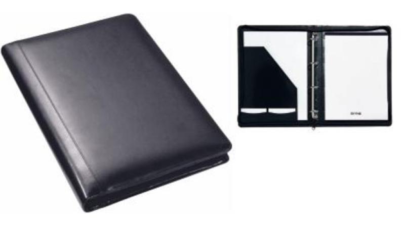 Bonded leather A4 Zipper Portfolio Deluxe