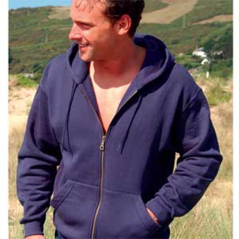 Zipped Hooded Sweatshirt