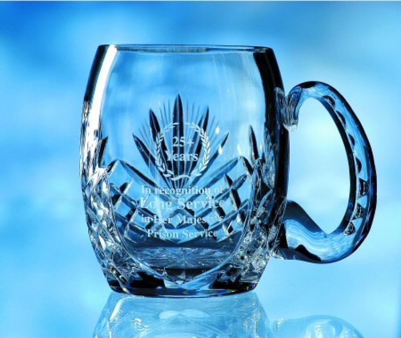 40cl Cut Glass,  120mm High Tankard